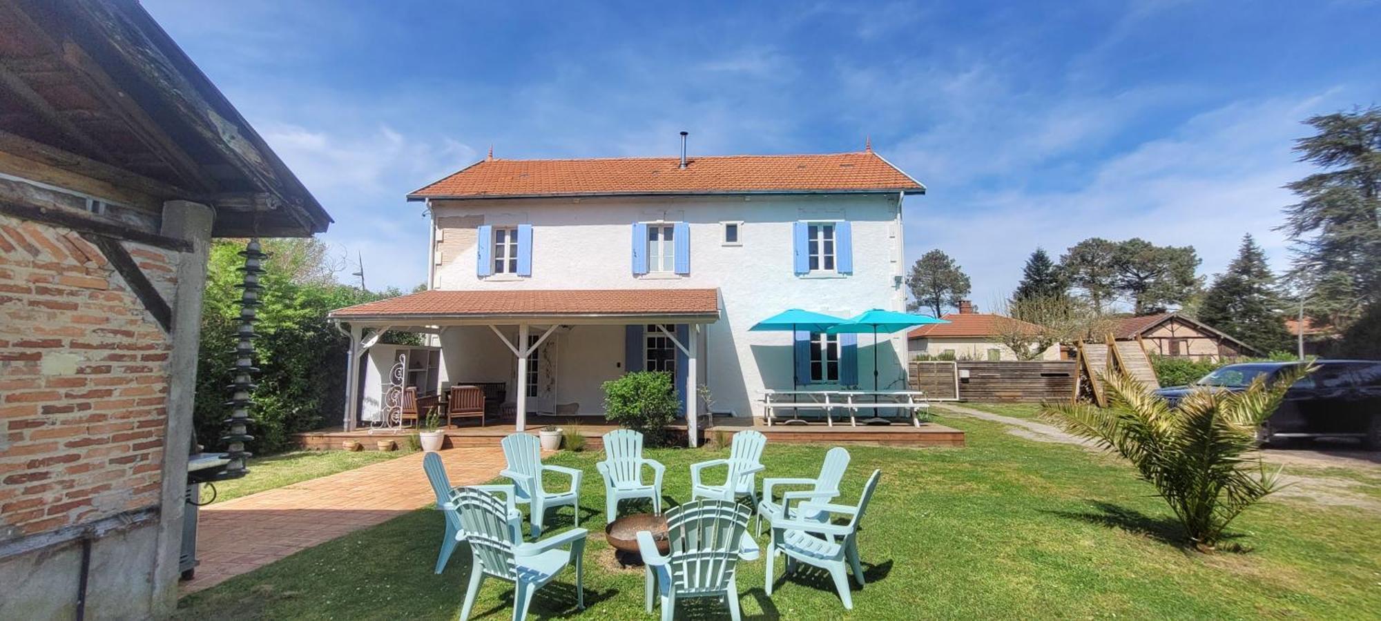 Charmante Maison Dans Les Landes X 10 Avec Piscine Et Salle D Escalade Lue Luaran gambar